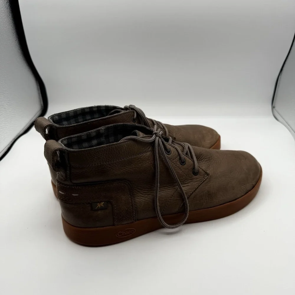 Chaco Davis Mid Top‎ Leather Casual Ankle Boot Size US 11 Grey JCH106687